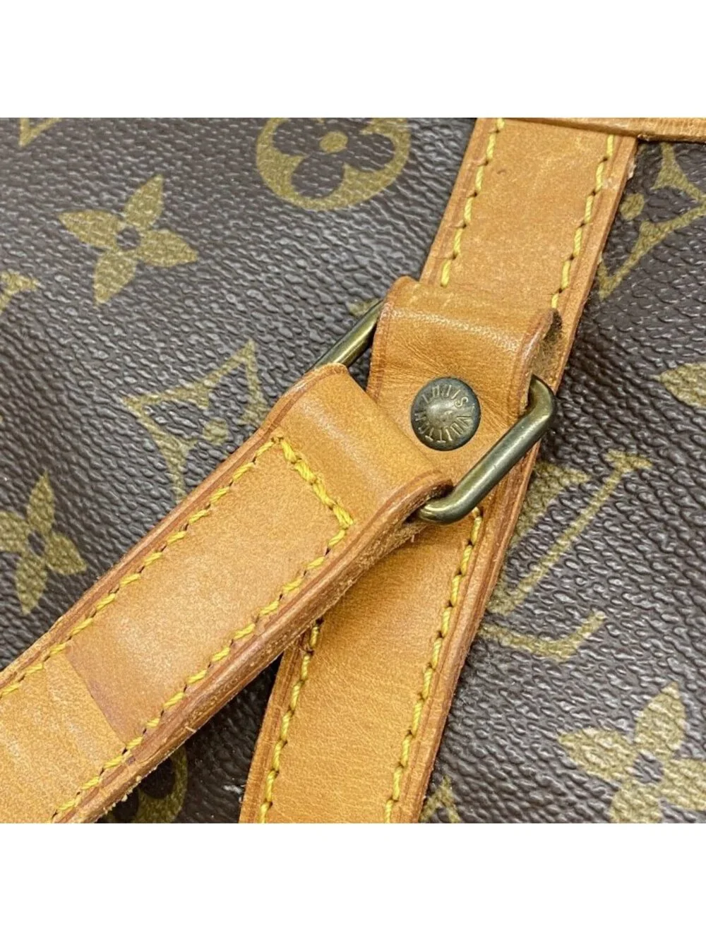 Louis Vuitton Boston Bag Monogram Sac Spool 35 Brown